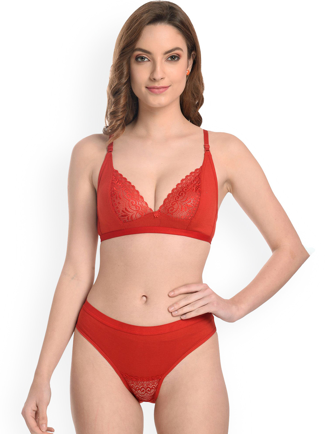 Samvar Cotton Non Padded Lingerie Set A-Yani Set_R
