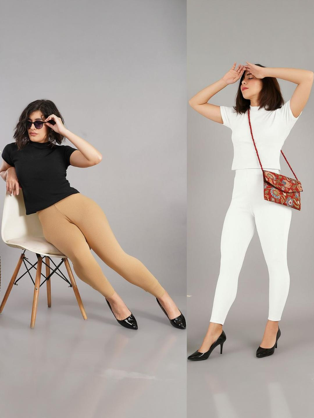 Pack of 2 Shsuvia Ankle Length Leggings for women