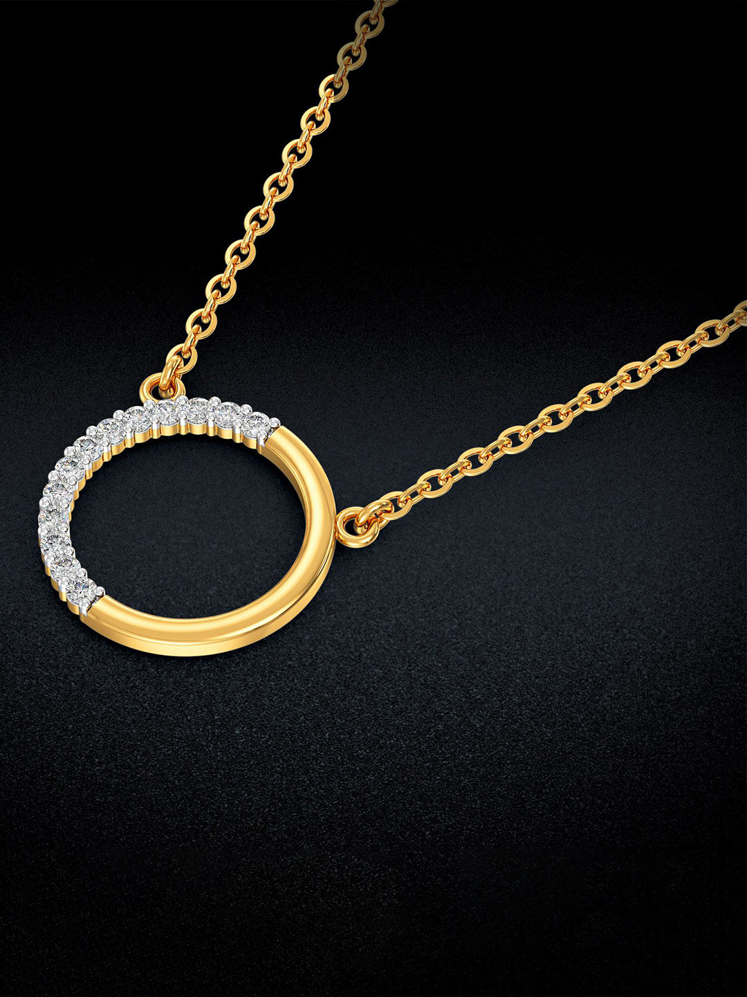 Joyalukkas Serenity Circle Gold Necklace