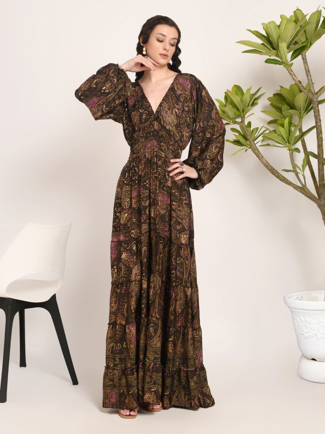 Boholyfe Selene Sunset Maxi Dress