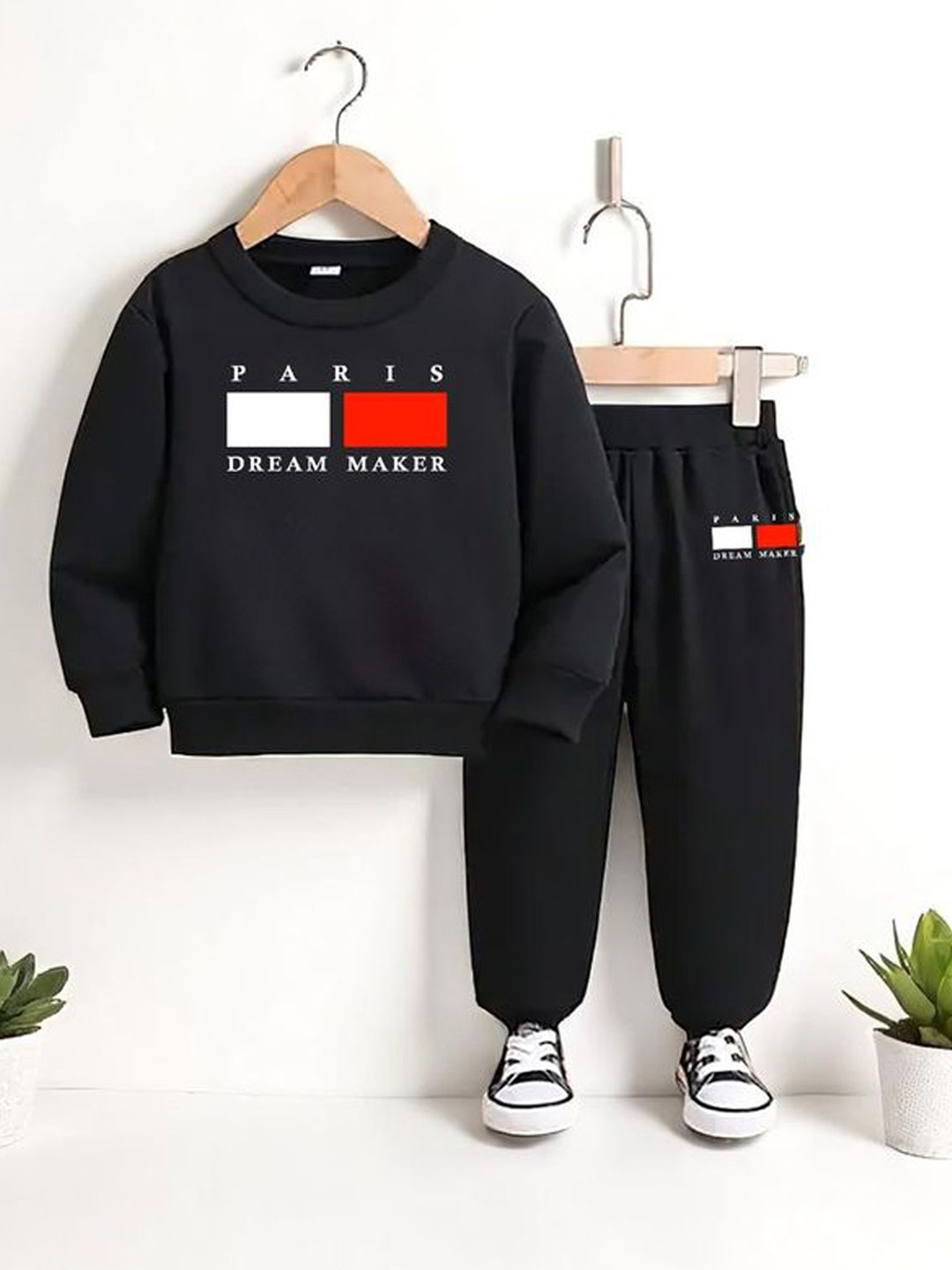 BILLYBALL Kids Printed Pure Cotton Sweatshirt With Jogger