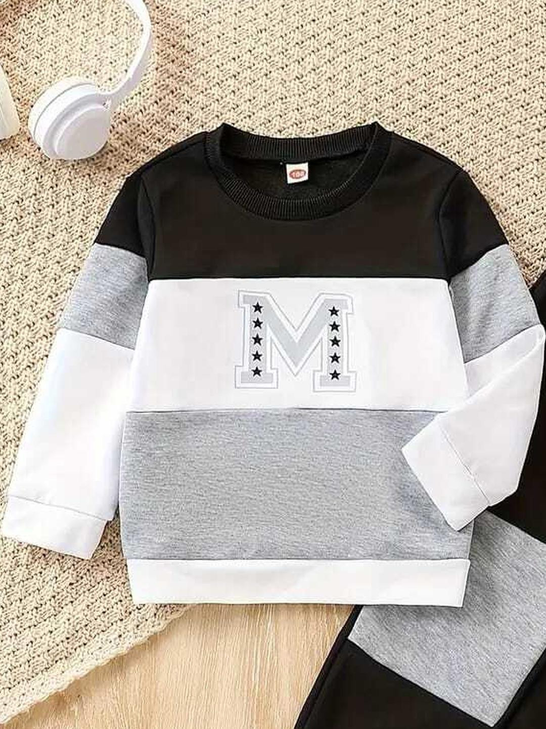 ELPIXIE FASHION Unisex Kids Colourblocked T-shirt with Trouser