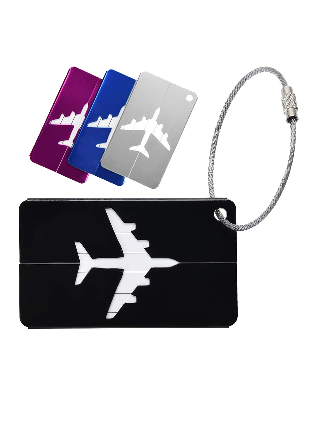 Gustave Set of 4 Scratch Resistant Luggage Tag Travel Accessory