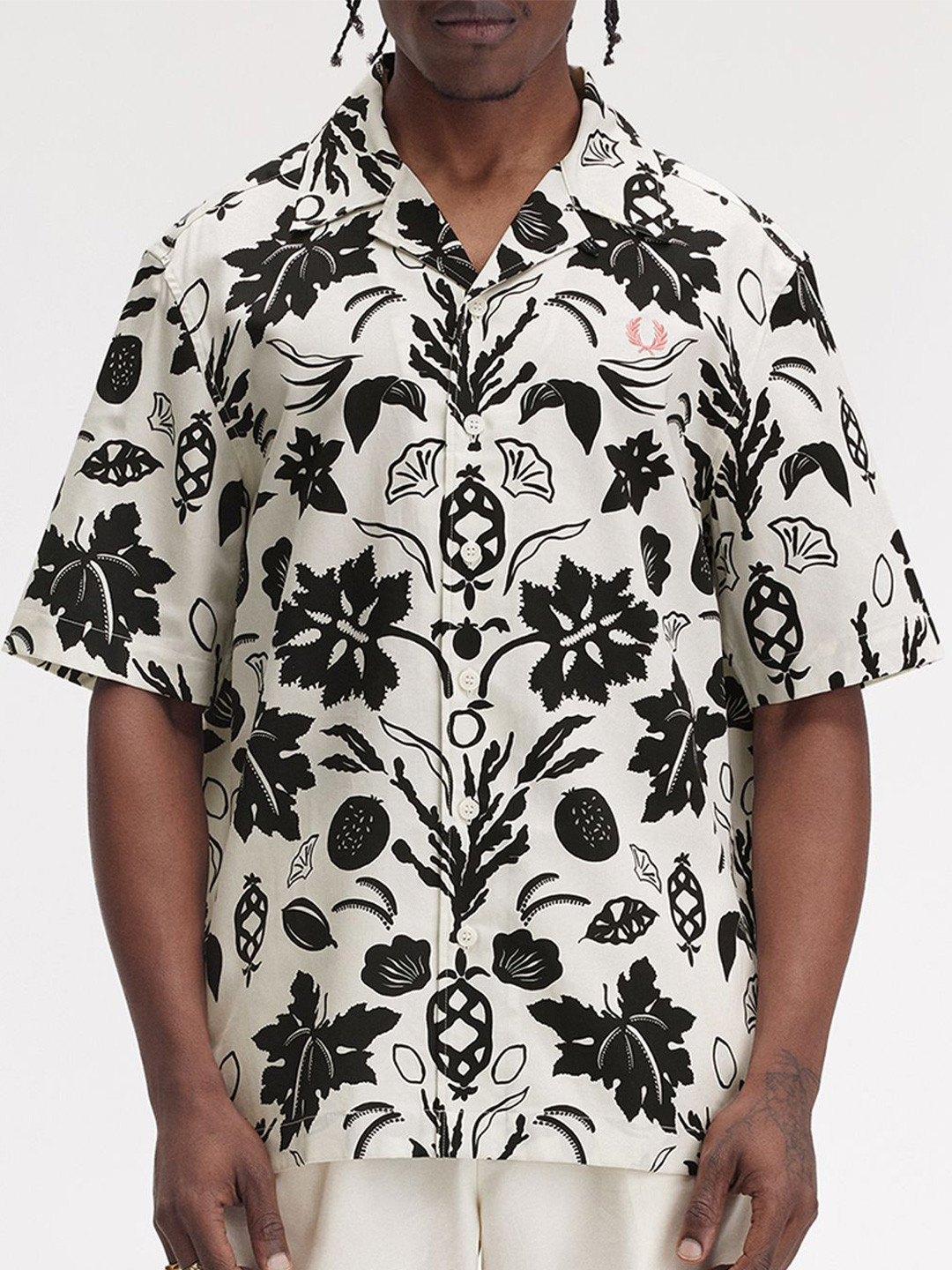 Fred Perry Men Floral Printed Casual Shirt
