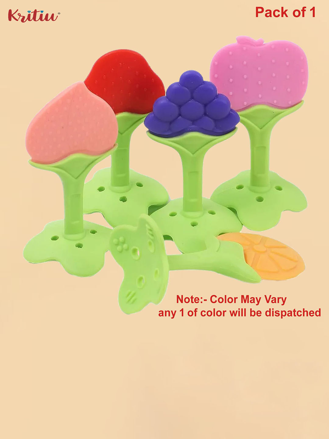 Kritiu BPA Free Silicon Baby Teether