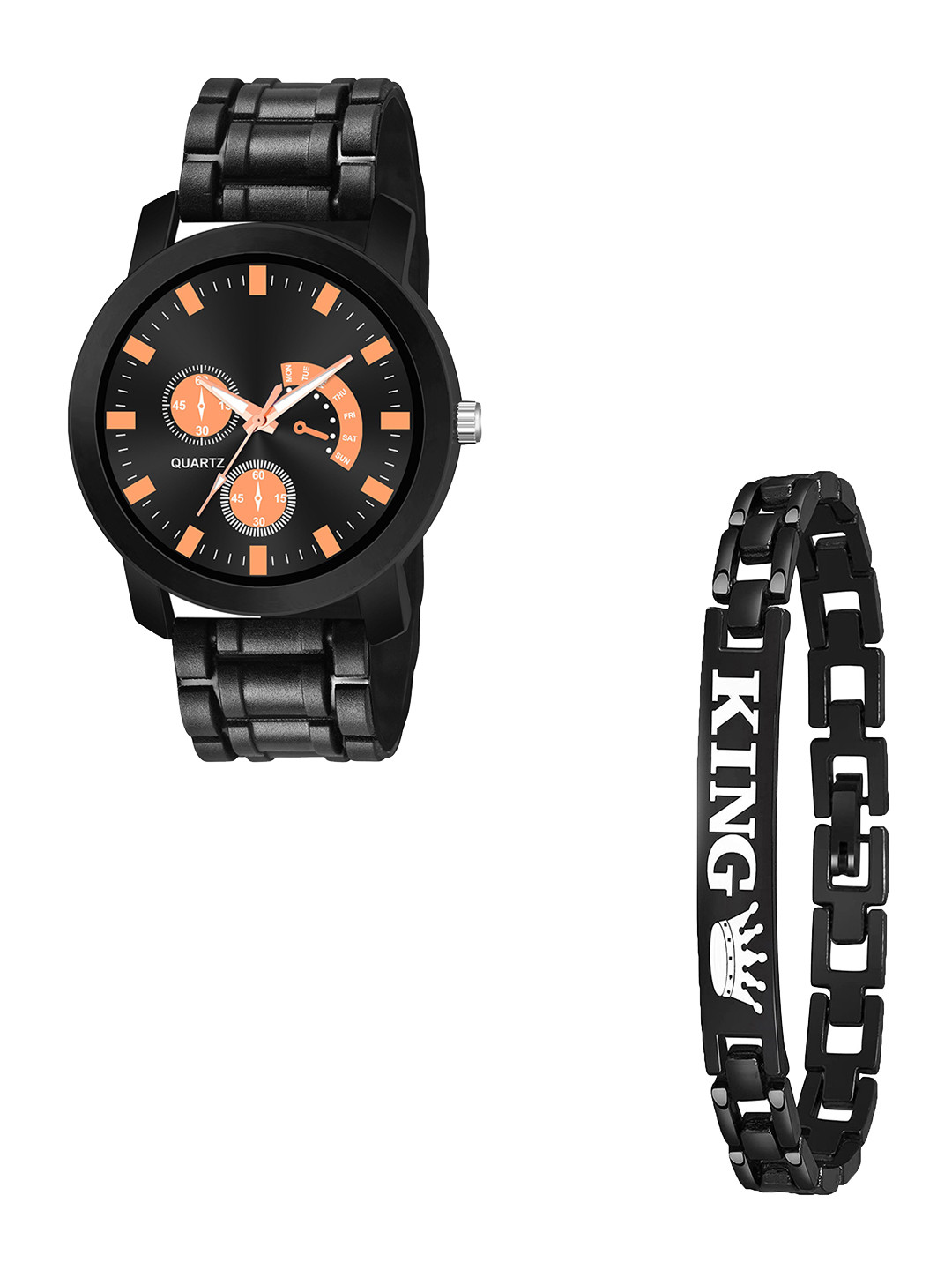 CSAMON Men Bracelet Style Straps Analogue Watch PandoBLK AeviyoRG D 801BLK k Bracelet