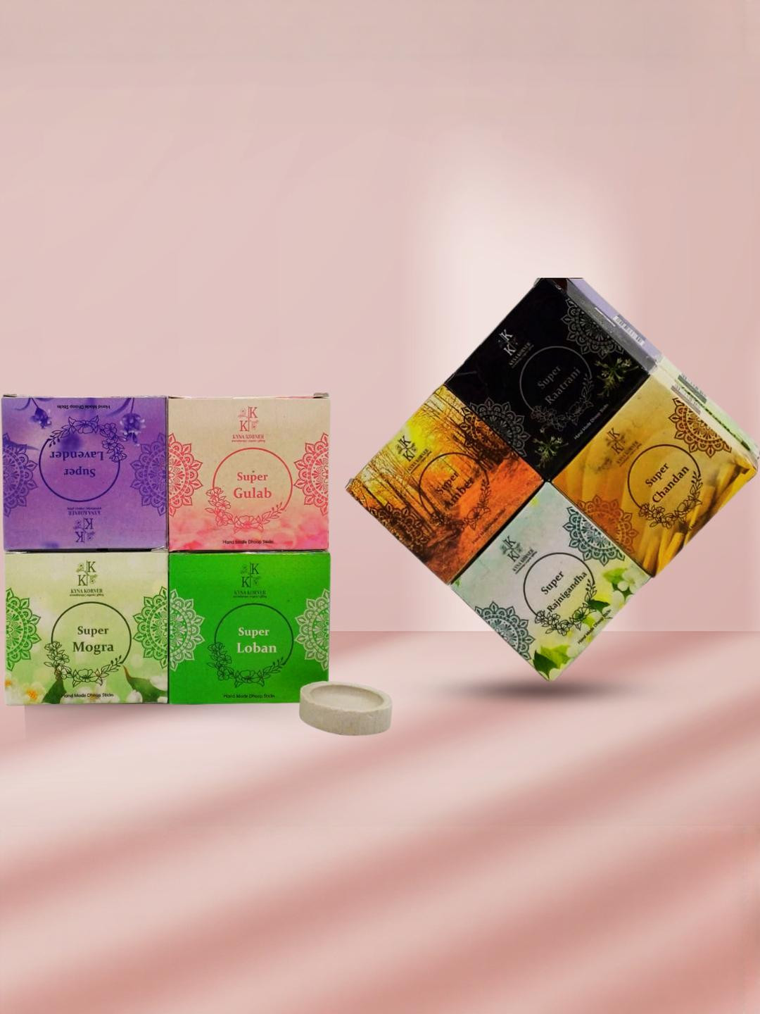 KYNA KORNER Pack Of 8 Dhoop Cones