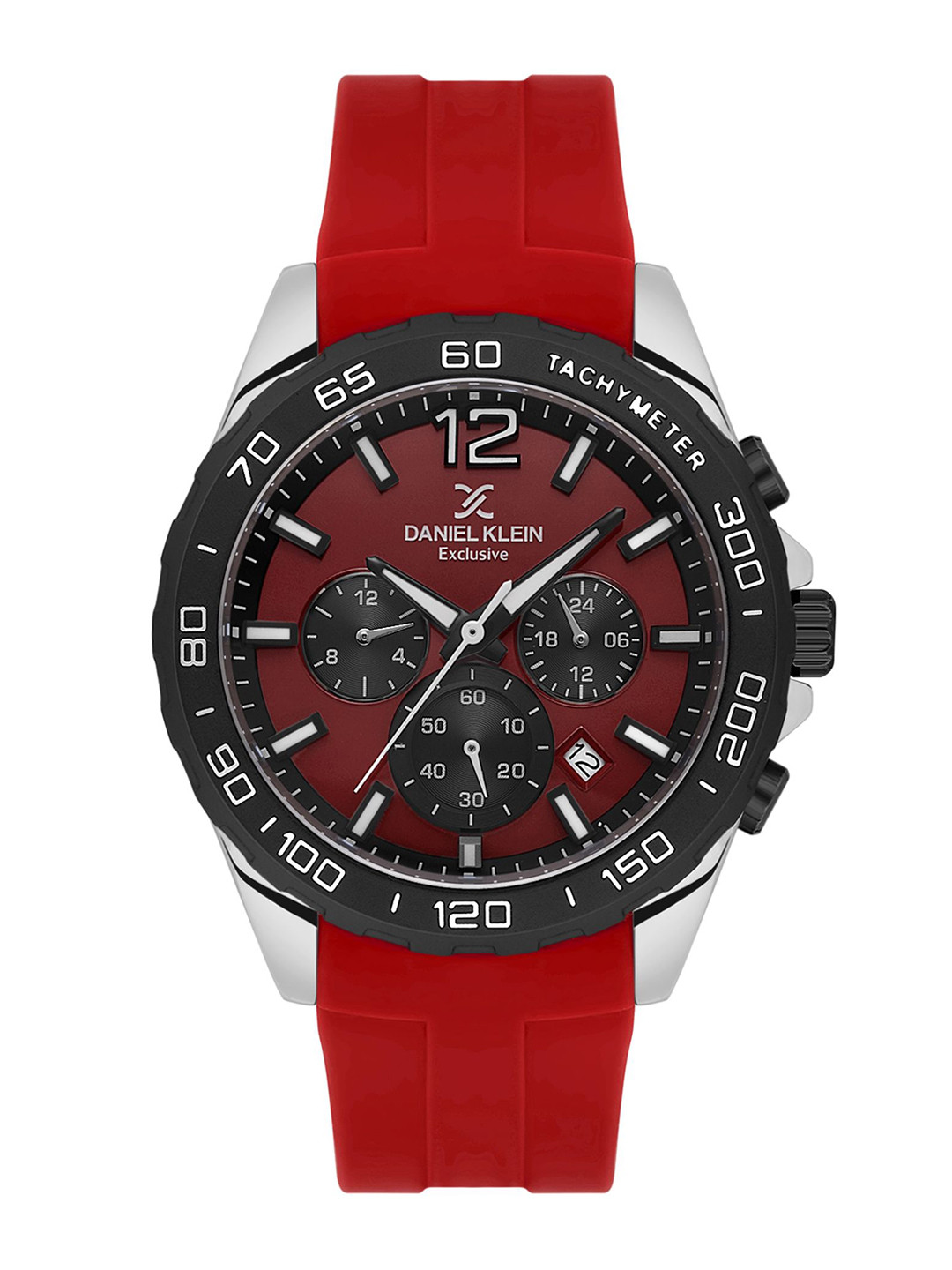 Daniel Klein Exclusive Men Round Dial & Silicon Straps Analogue Watch DKX.1.13742-2