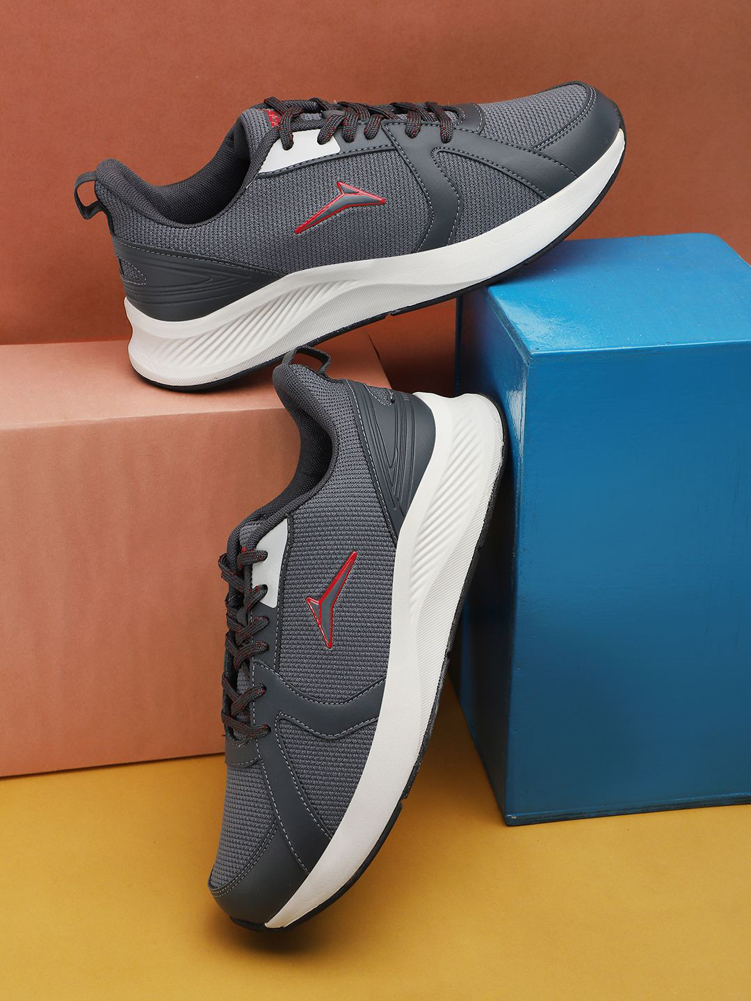 JQR Men Lace-Ups Mesh All-Rounder Running Shoes