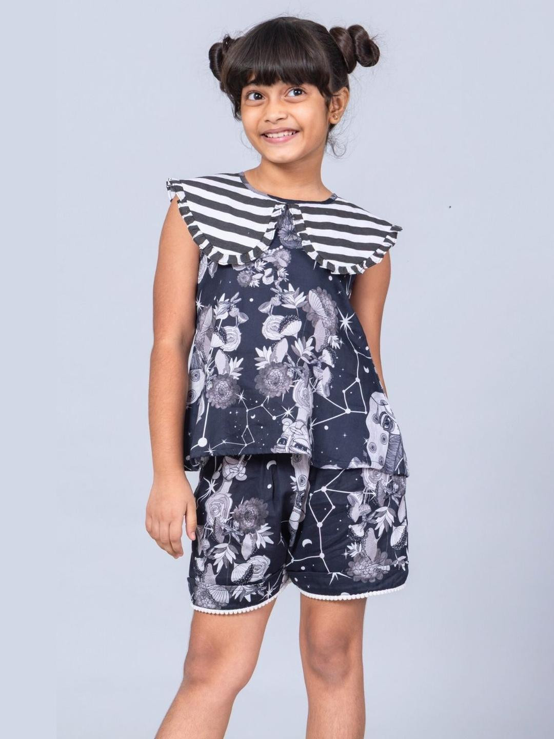 Tura Turi Girls Printed Clothing Set
