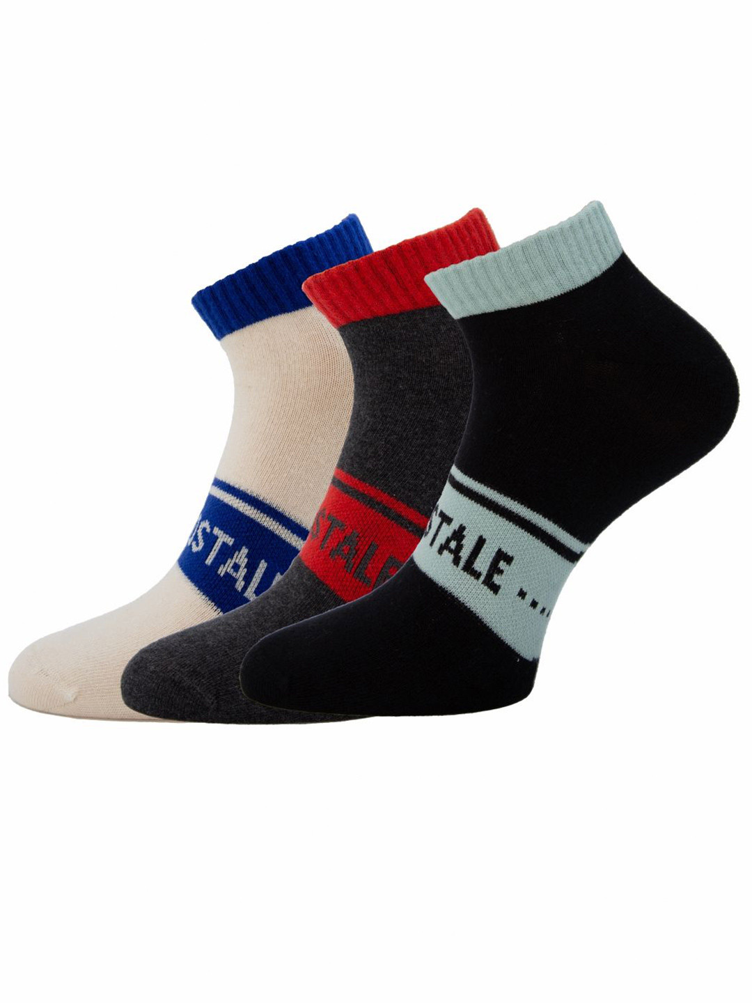 Aeropostale Men Pack Of 3 Low Cut Ankle Length Socks