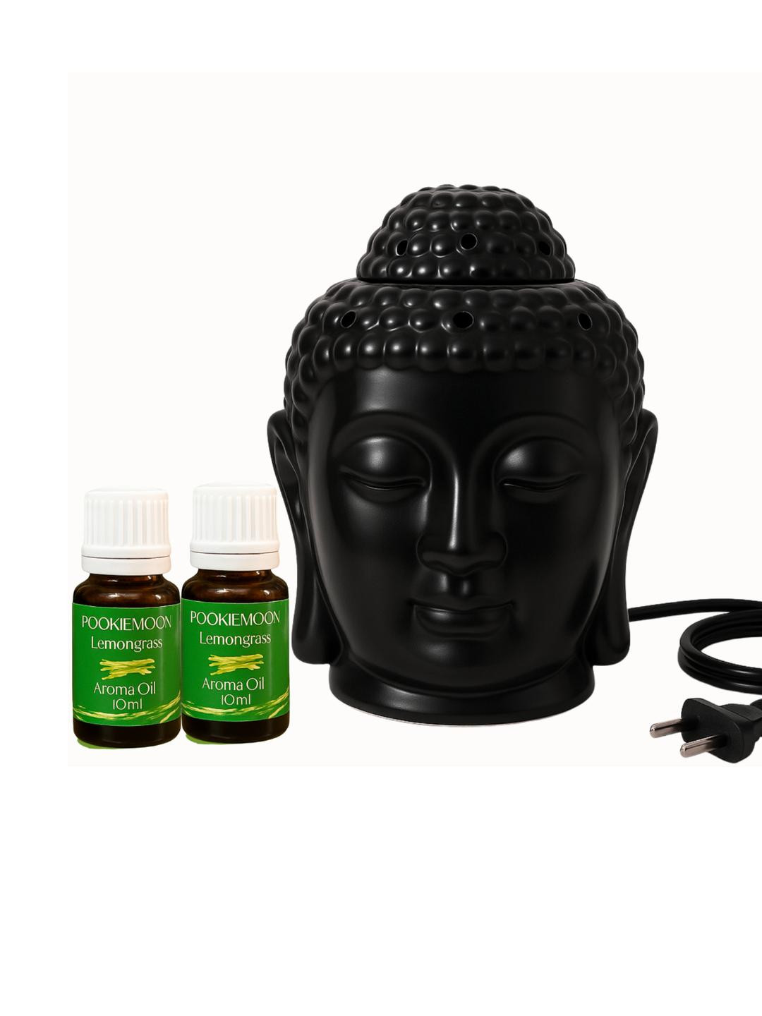 Pookiemoon Buddha Diffuser with 2 Lemongrass Aroma Oils 10ml Each