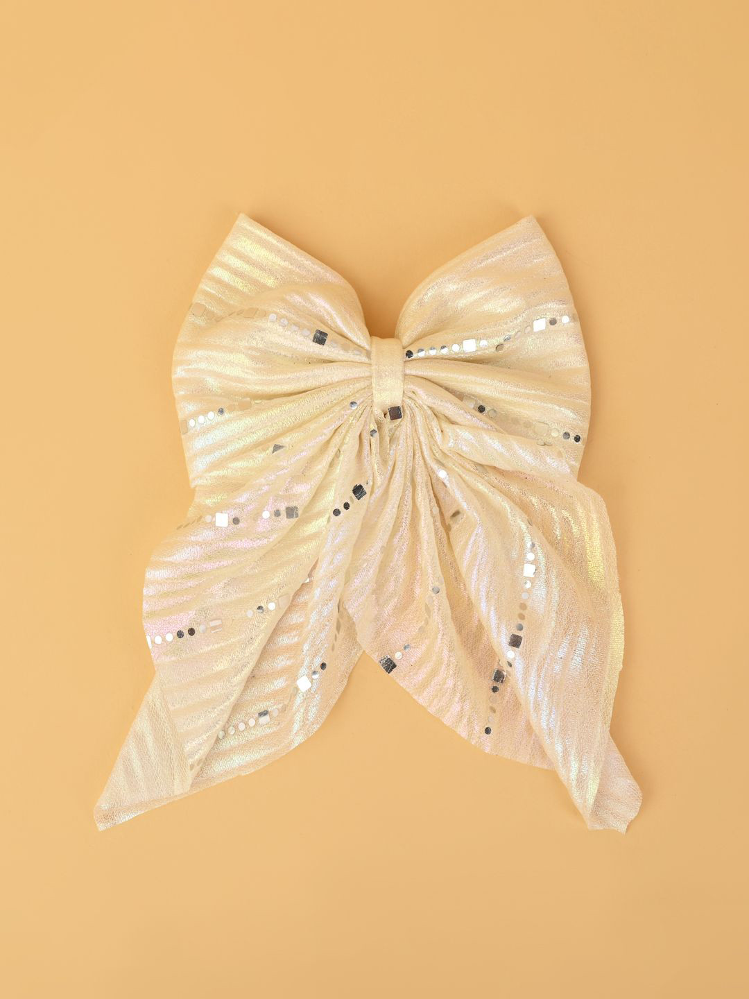 Aye Candy Girls Mirror Work Sailor Bow on Aligator Hair Clip