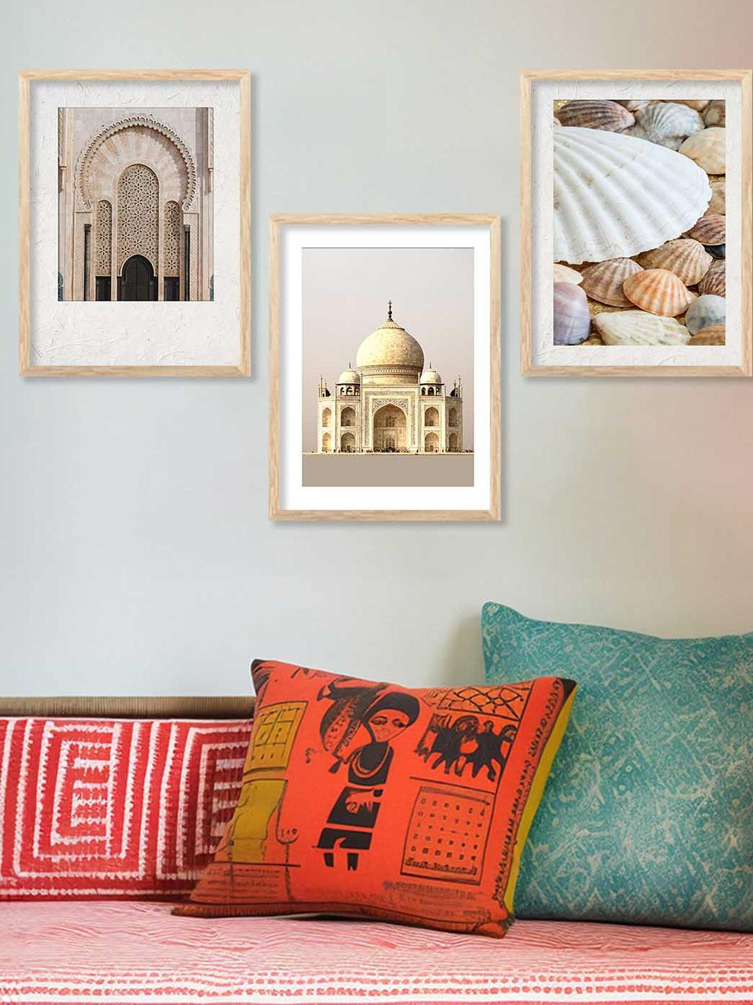 WALLLANE Brown 3Pc Historical Wall Paintings