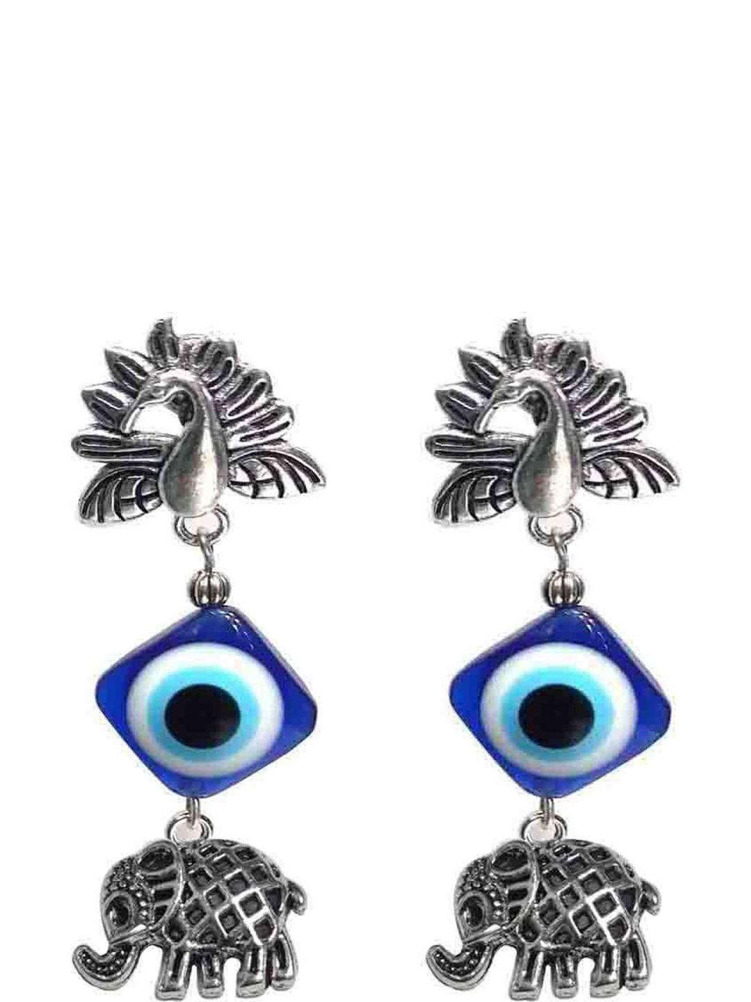 Gurjari Jewellers  Tops + Evil Eye + ELEPHANT Brass Drops & Danglers