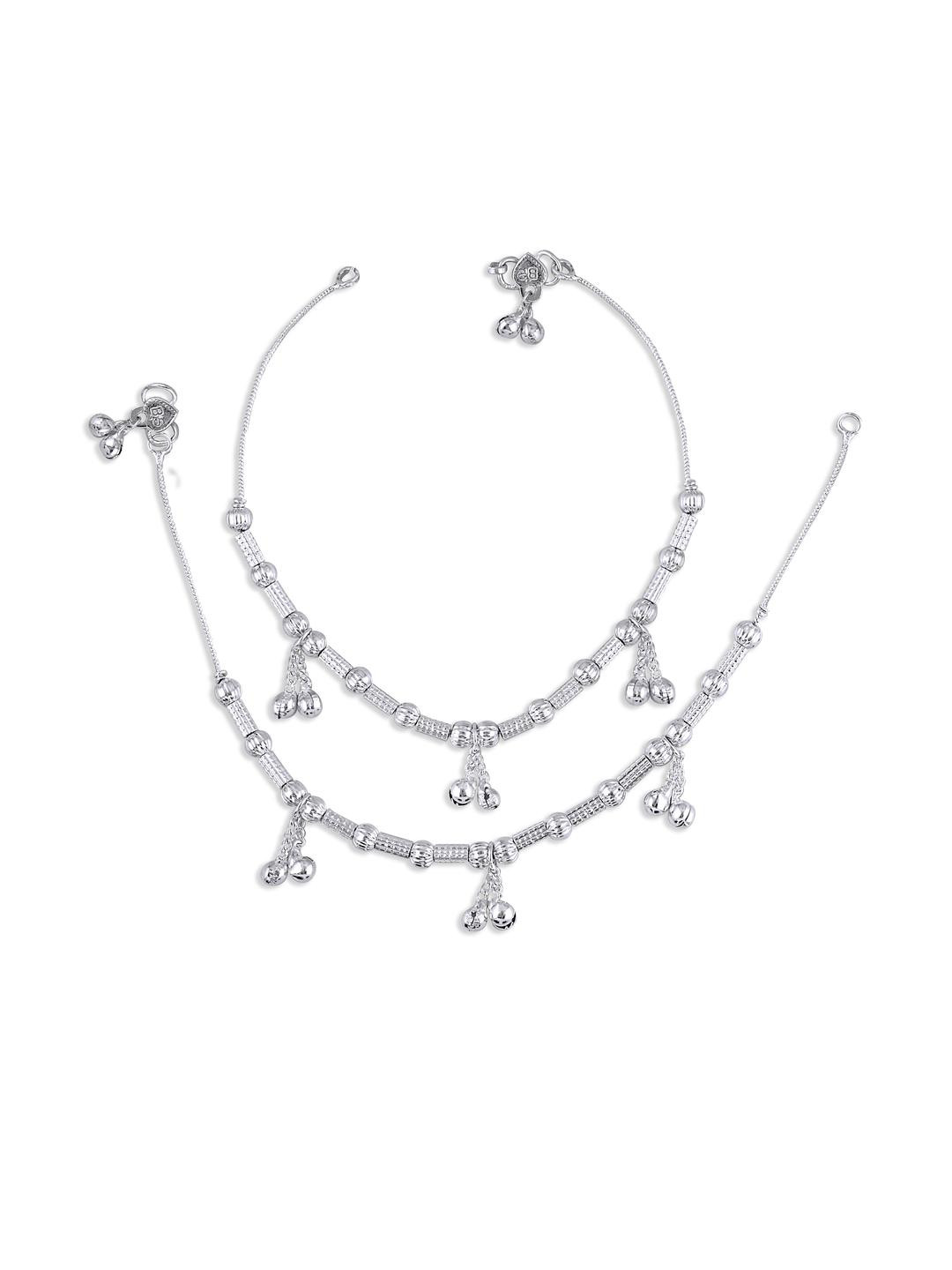 Iga collection Pair of Silver Toned Anklets