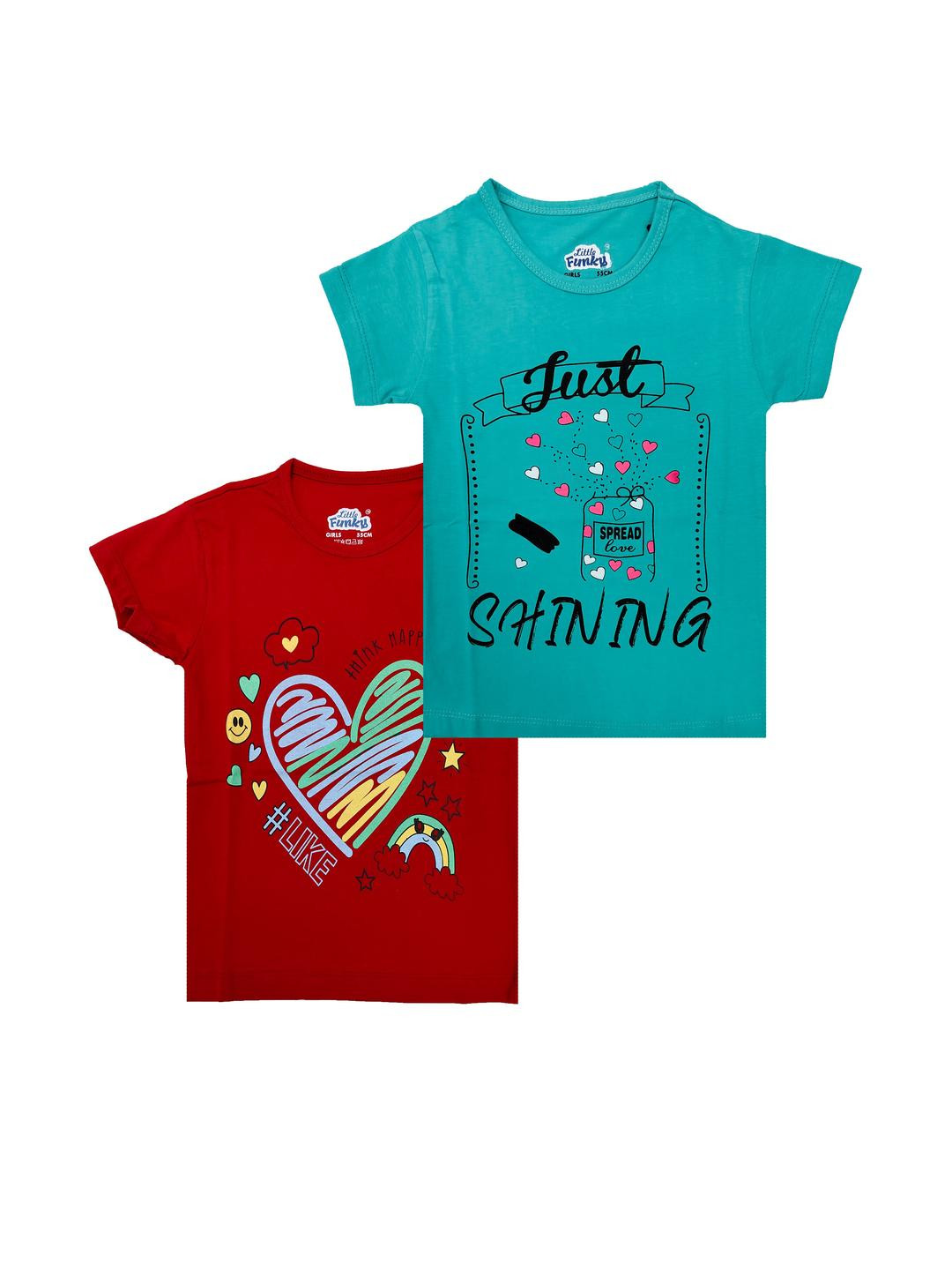 Little funky Girls Multi Tshirts