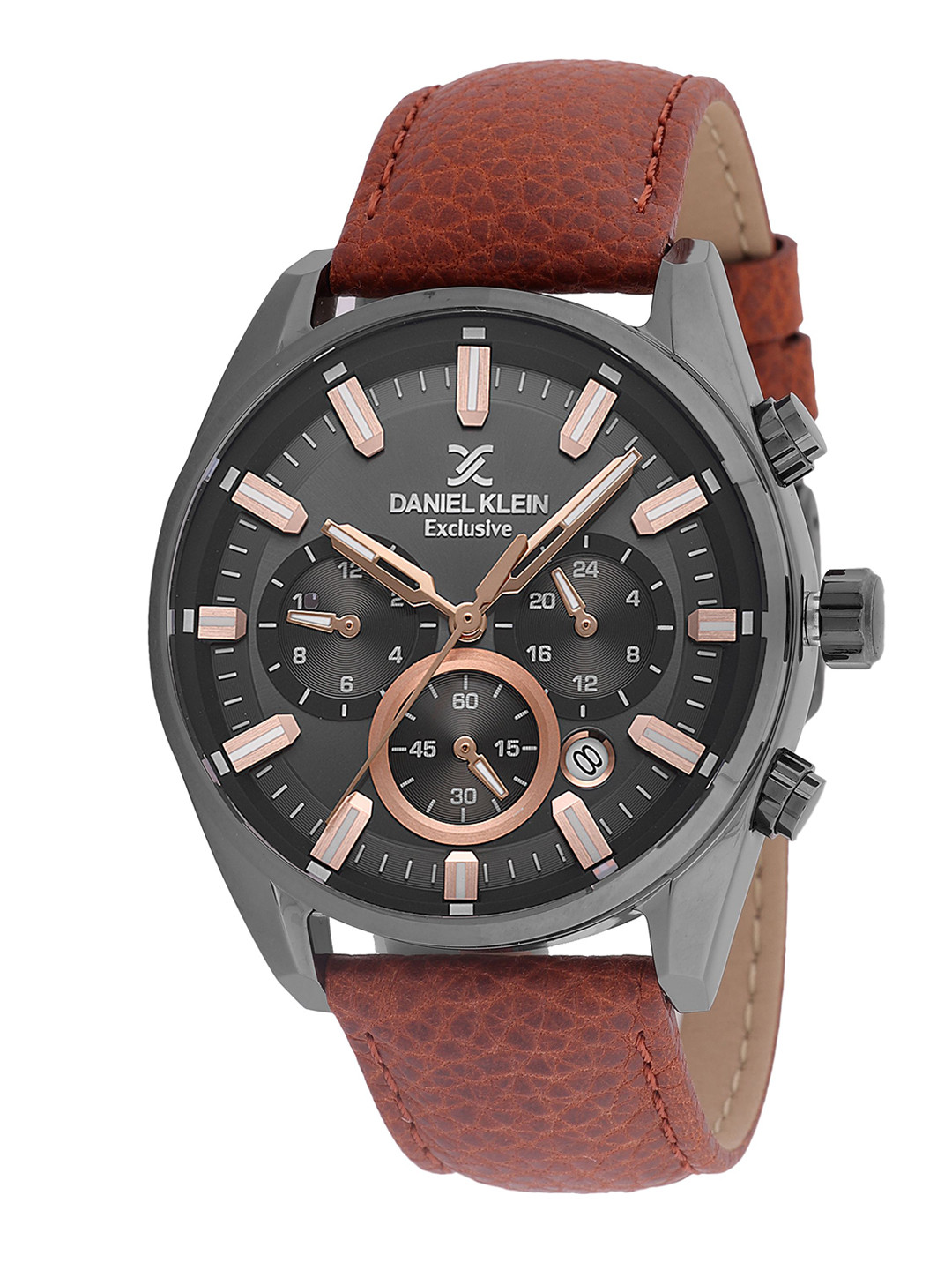 Daniel Klein Exclusive Men  Leather Straps Analogue Watch DKX.1.13741-4