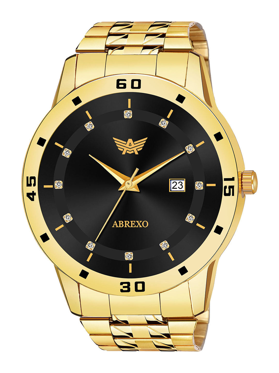 Abrexo Men Bracelet Style Straps Analogue Watch Abx1670-BK