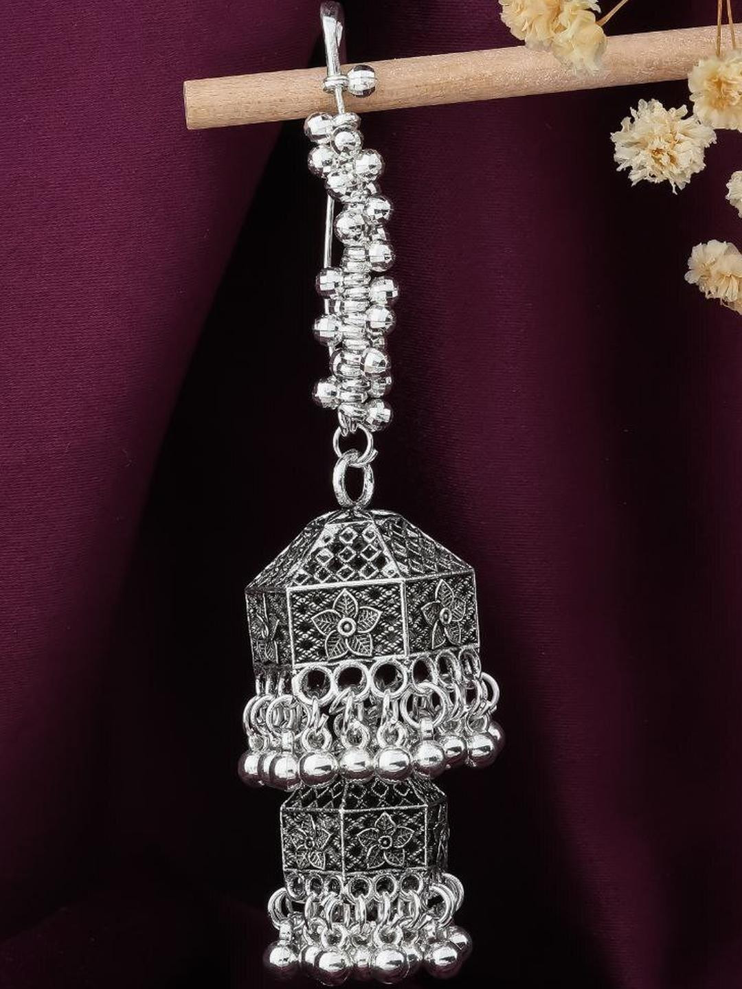 niva fashion Silver-Toned Plated Alloy Brooch
