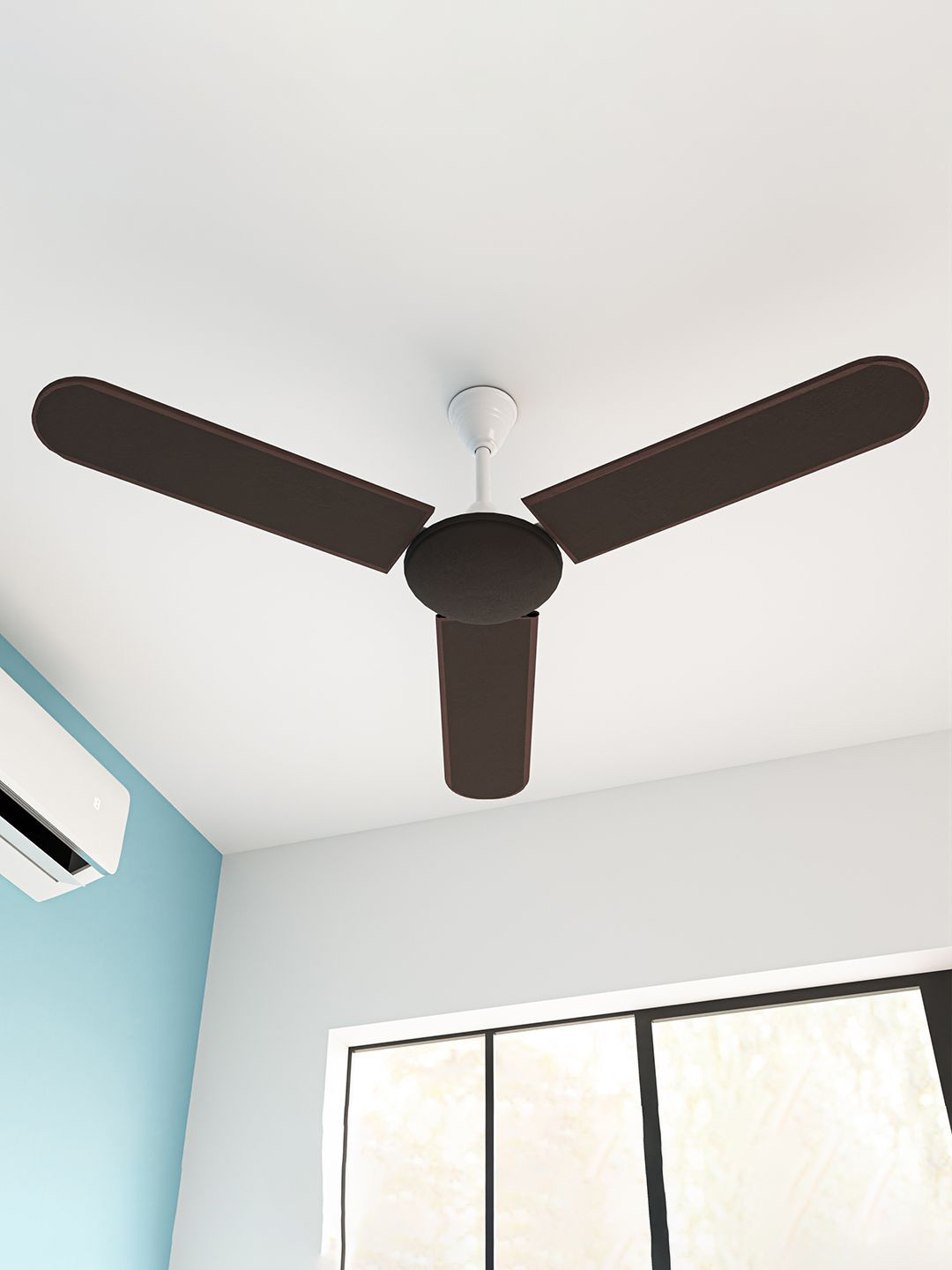 Kuber Industries Brown Ceiling Fan Cover Full Dustproof Appliance covers
