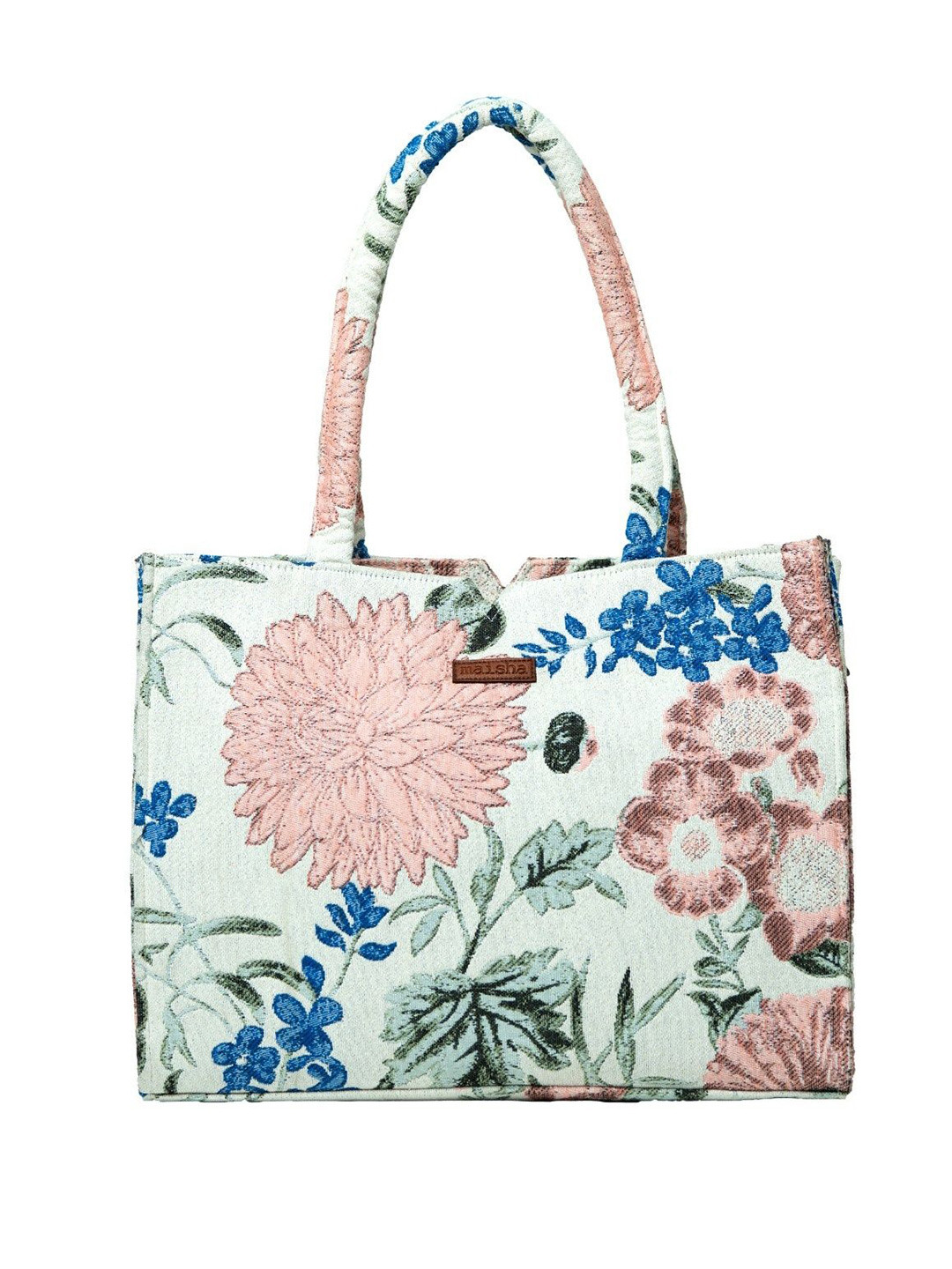 Maisha Women Floral Shopper Embroidered Tote Bag