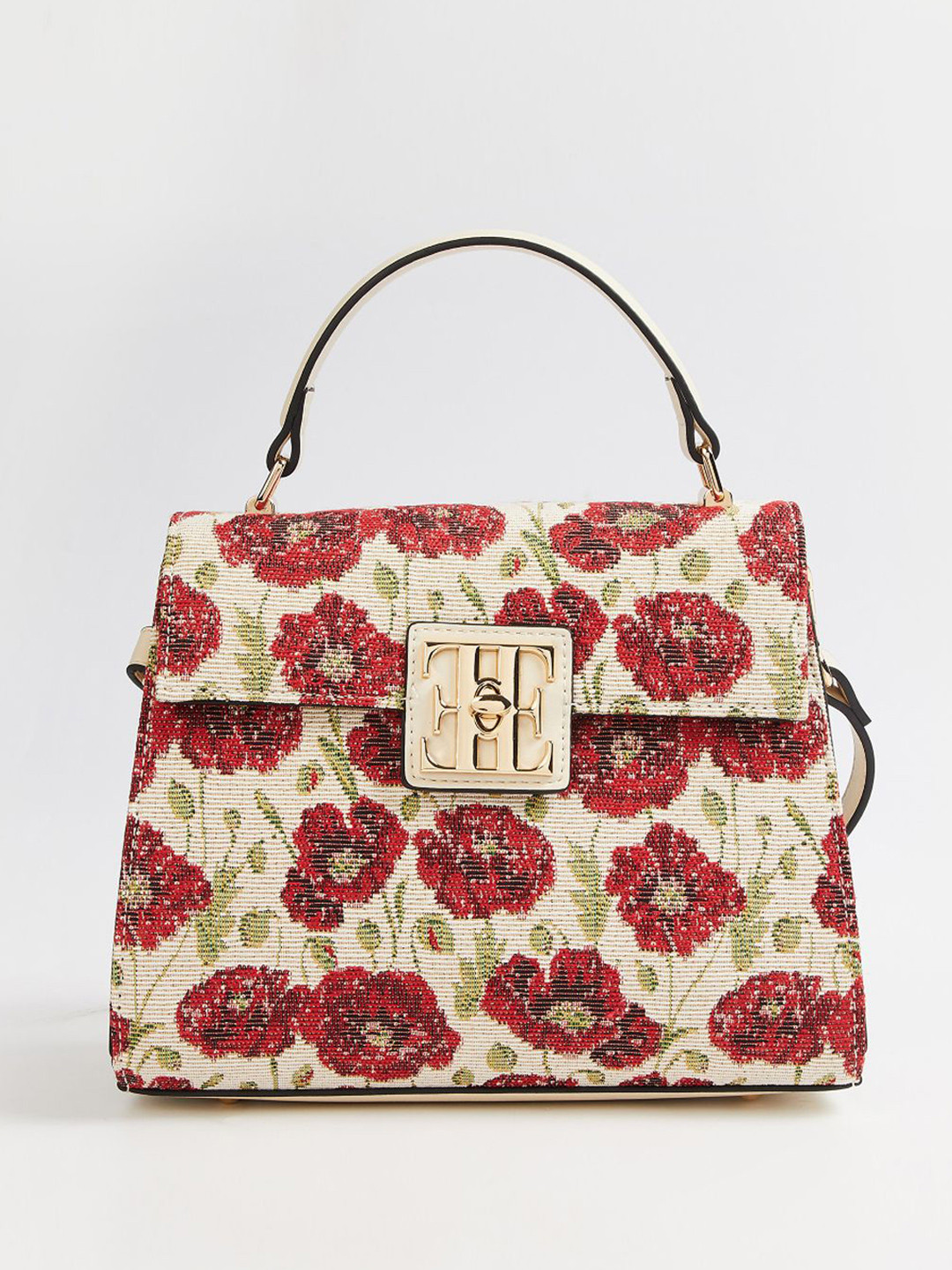 ELLE Women Floral Printed Structured Sling Bag