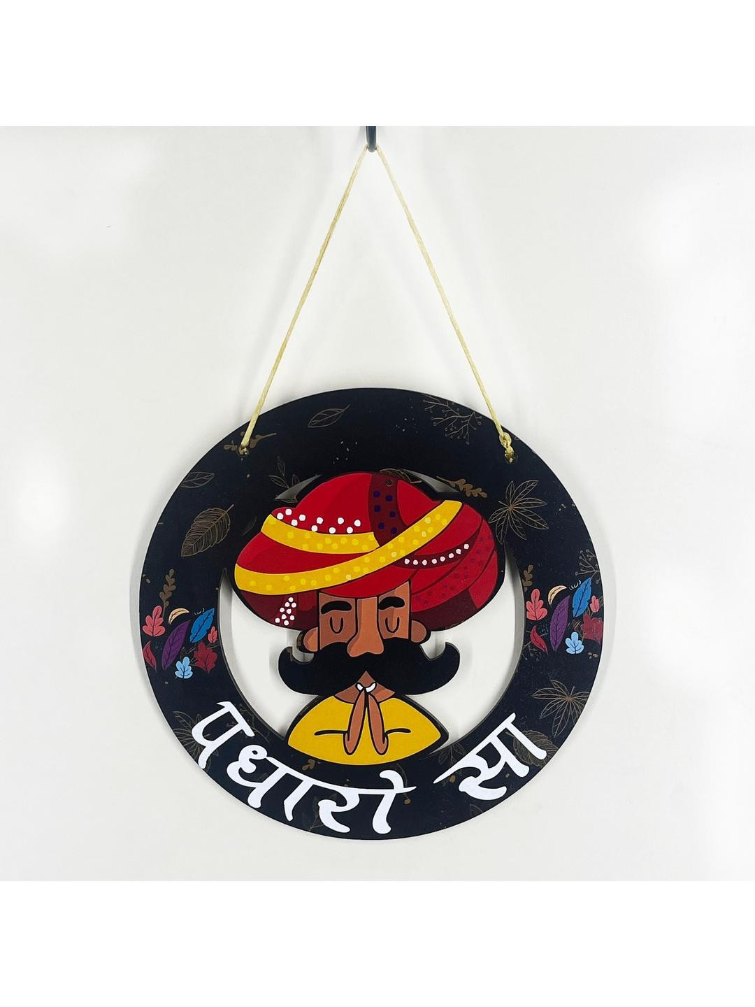 Padharo Sa Rajasthani Printed Wall Hanging