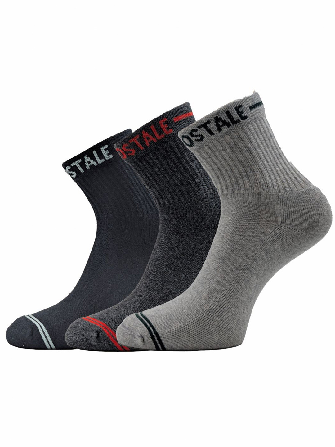Aeropostale Men Pack Of 3 Half Cushion Ankle Length Socks