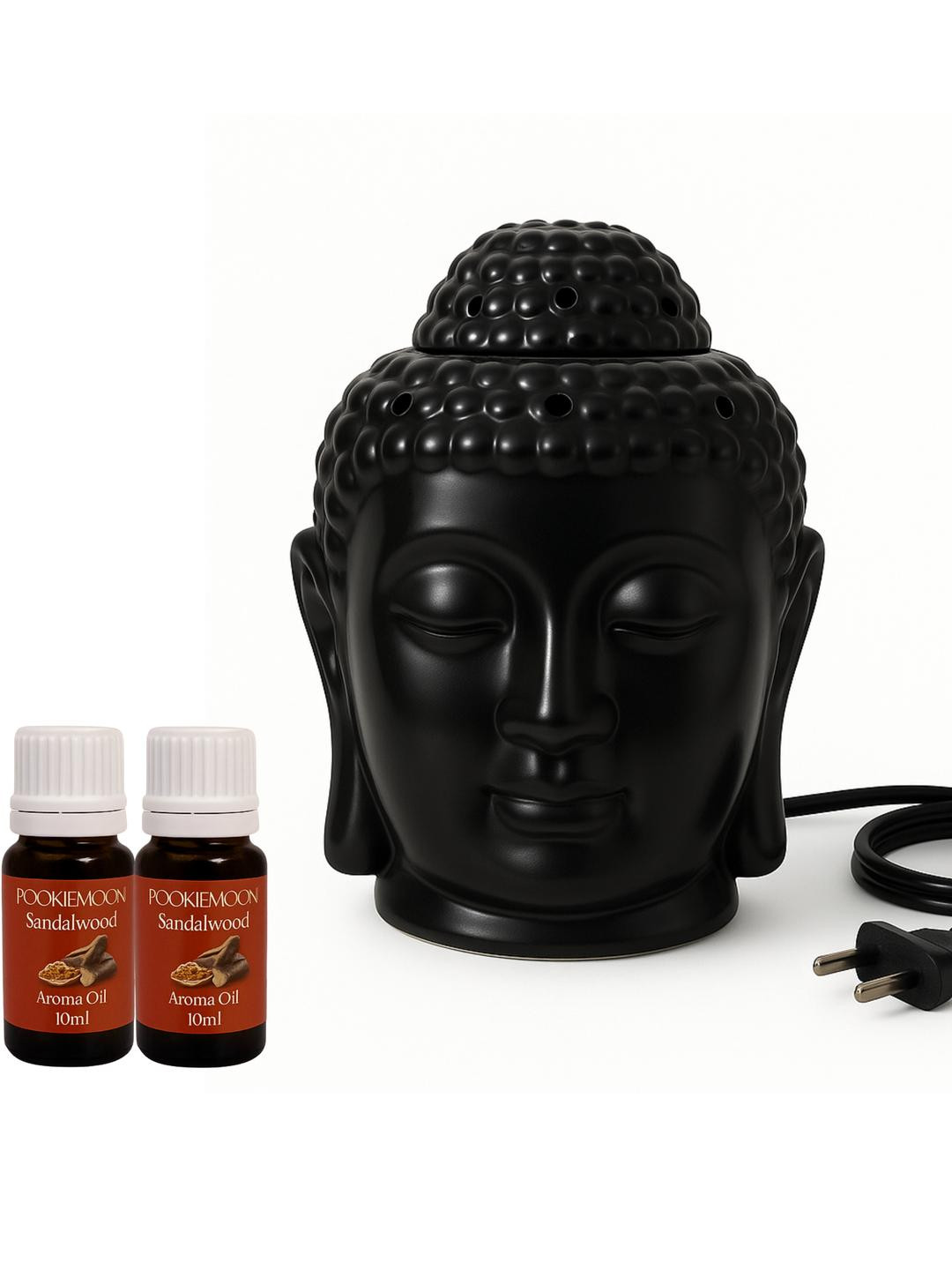 Pookiemoon Buddha Diffuser with 2 Sandalwood Aroma Oils 10ml Each