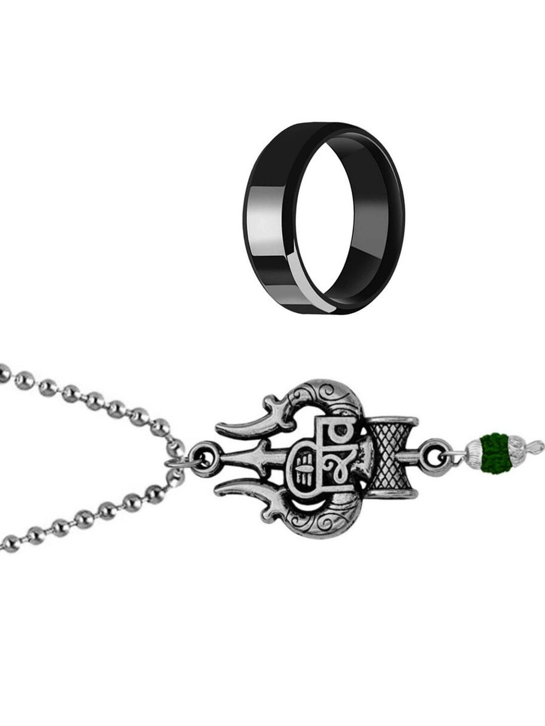 Dynamic Retail Global Stainless Steel Sterling Silver Multicolor Jewellery Set (Pack of 3)