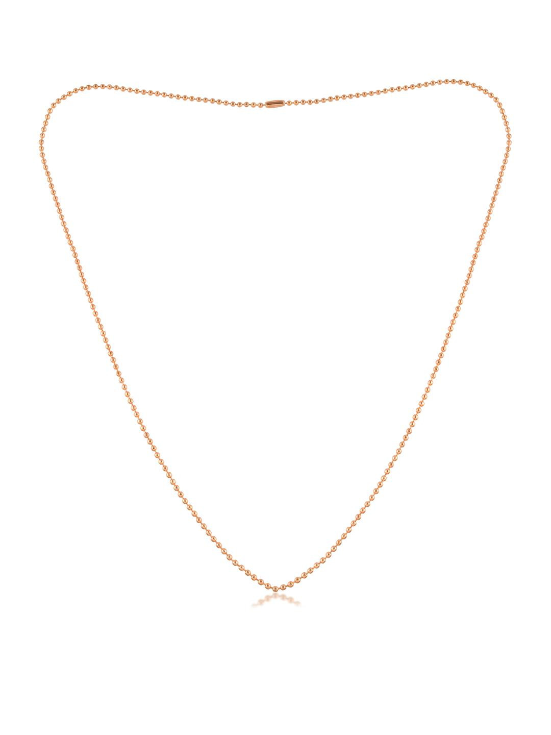 Missmister Unisex Copper-Plated Pure Copper Ball Chain