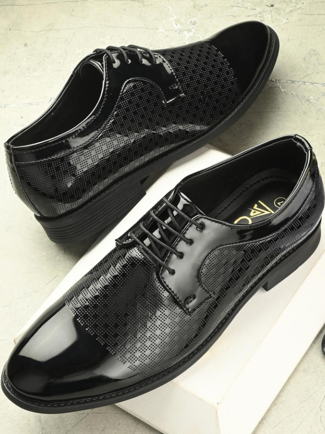 DODA Men Party Wear Lace-Up Shoes