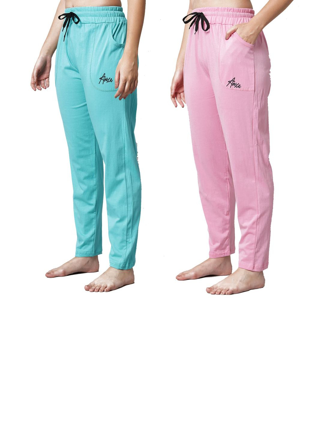 TRENDY WORLD Pack of 2 Women Cotton Relax Fit Pyjama