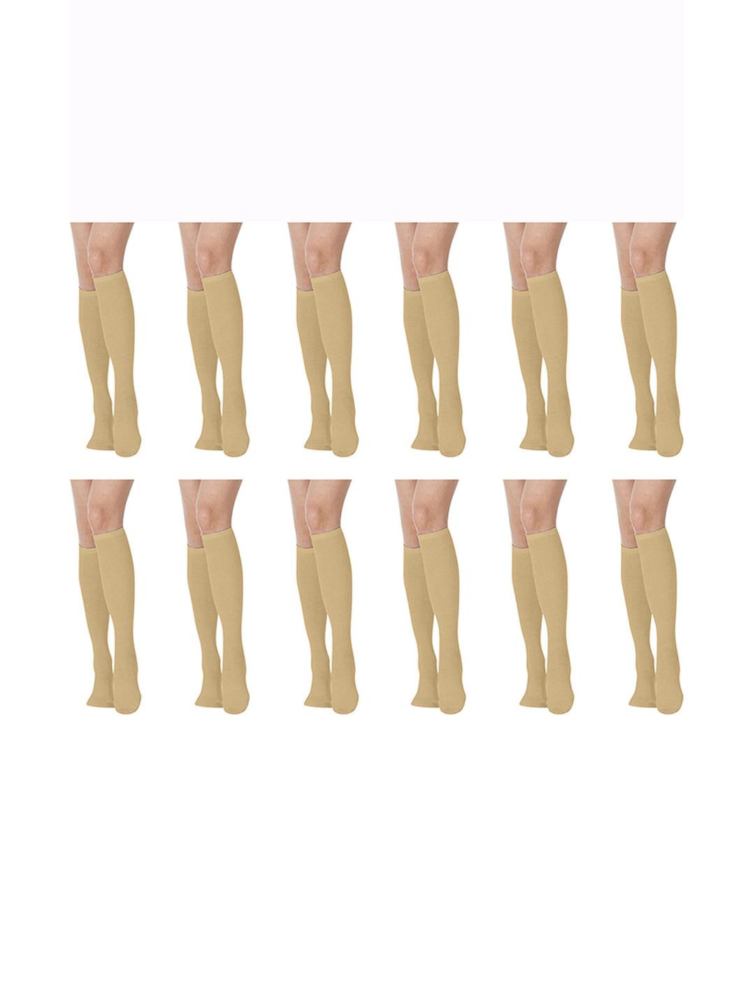 MUKHAKSH Kids Beige Socks