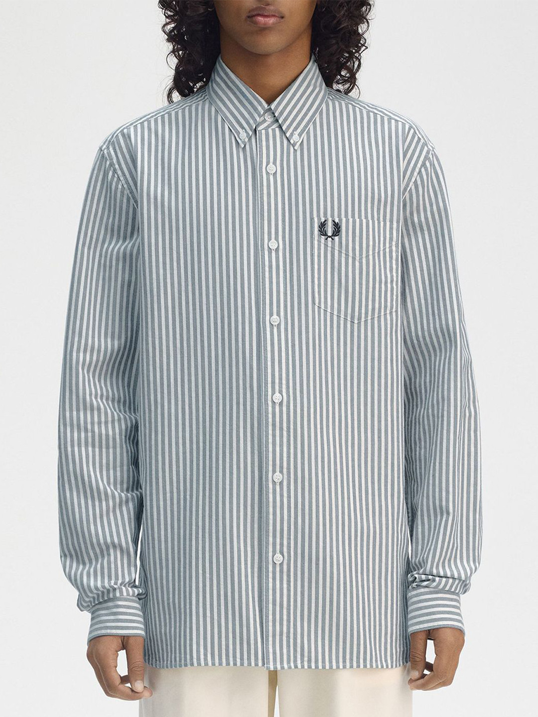 Fred Perry Men Striped Casual Shirt