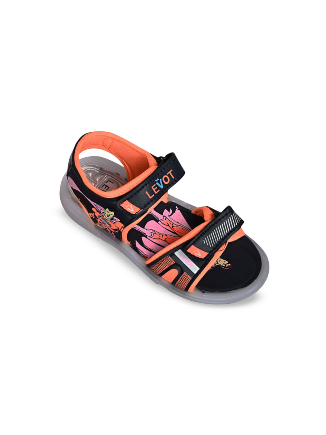 LEVOT Kids Printed Light-Up Sports Sandals