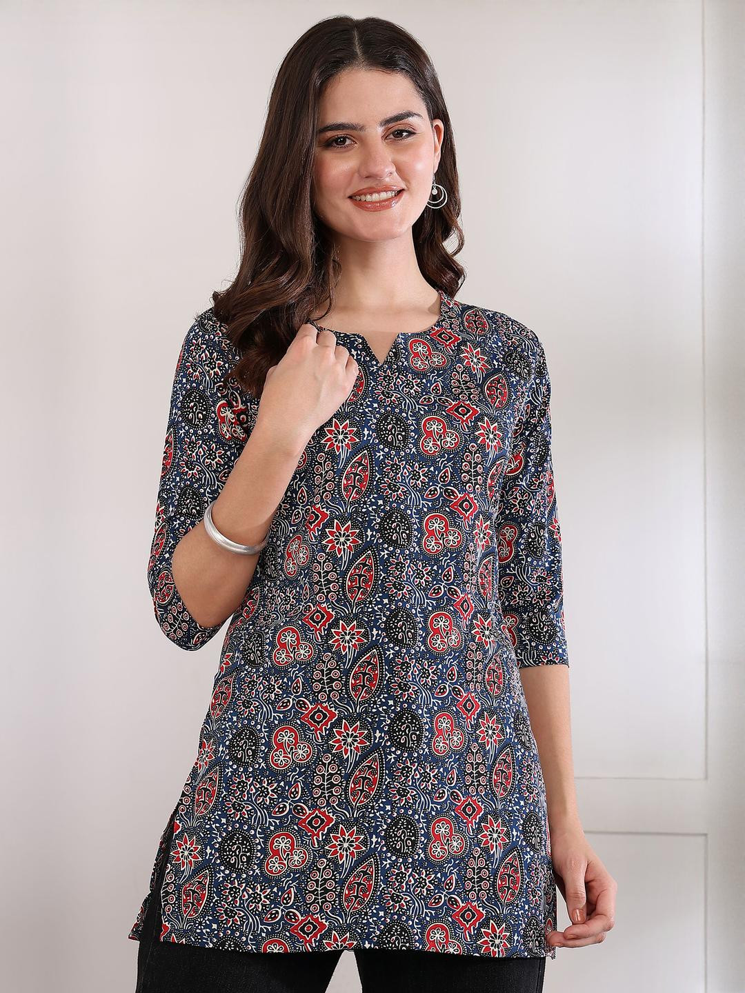 Women Printed Regular Straight Kurti Pack Of-1