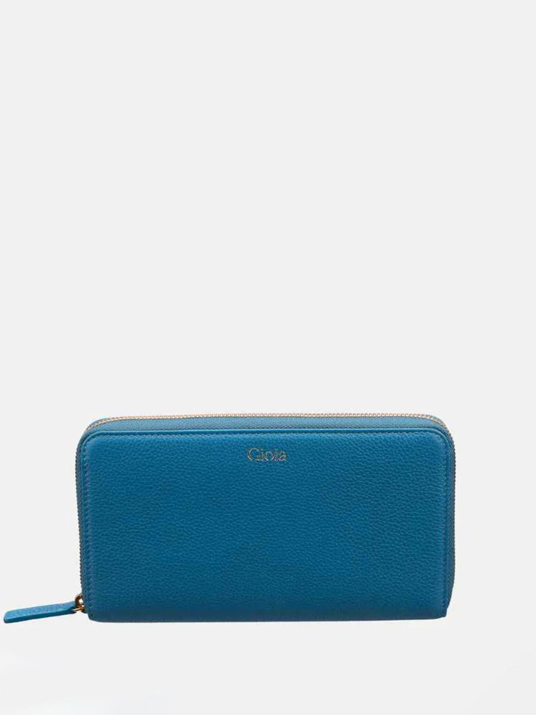 GIOIA Women Blue Leather Ava Ziparound Wallet