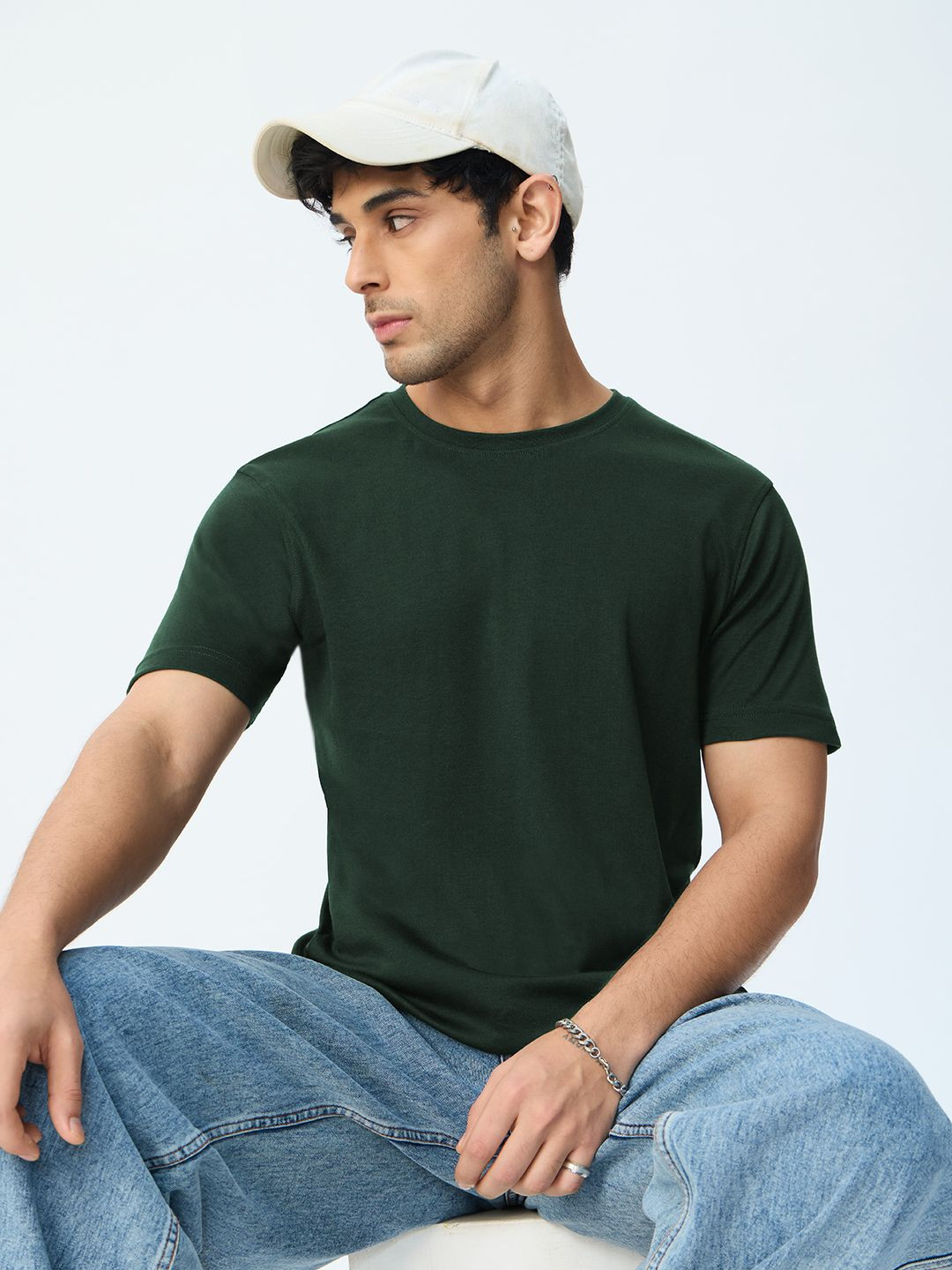 The Souled Store Men Supima Emerald