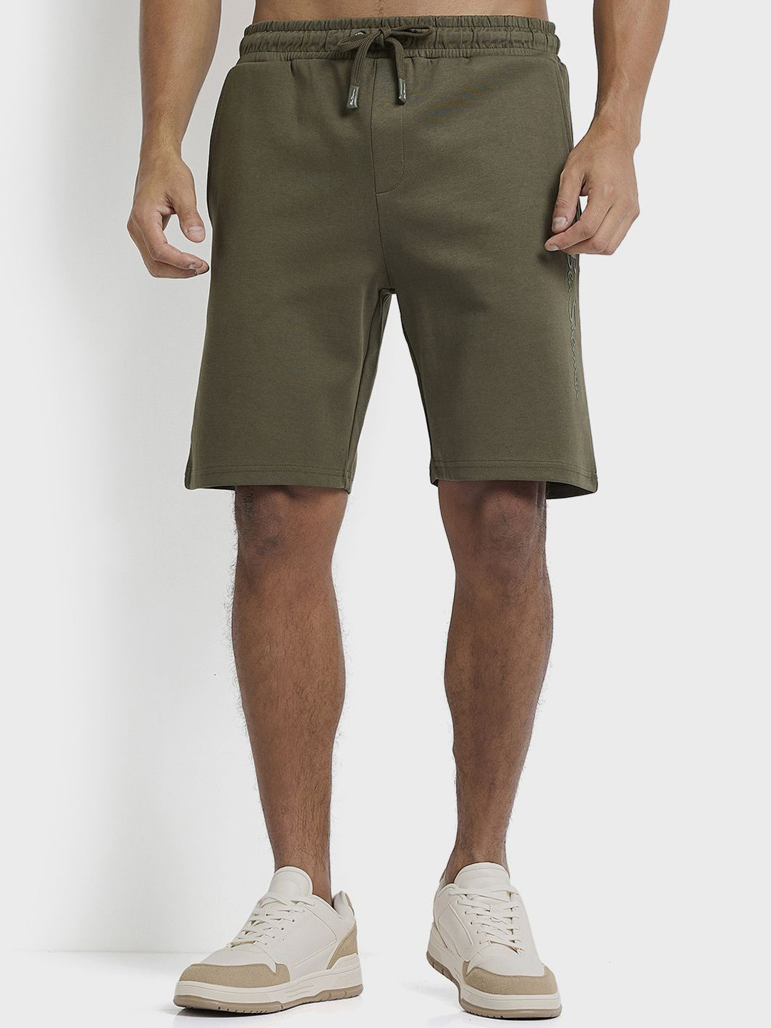 BEN SHERMAN Men Relaxed Fit Mid-Rise Cotton Shorts