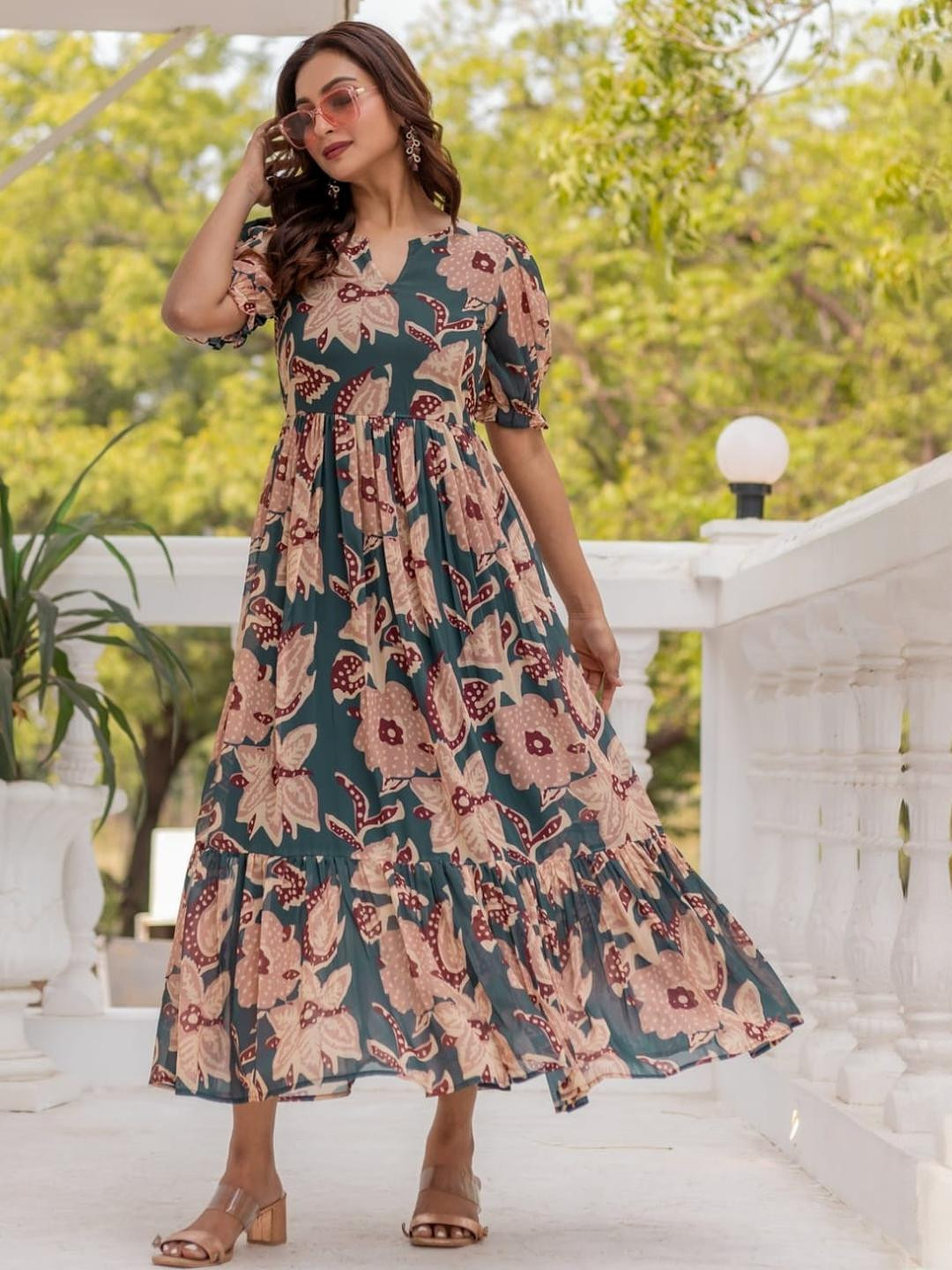 GADHESARIYA Women Khaki Dresses