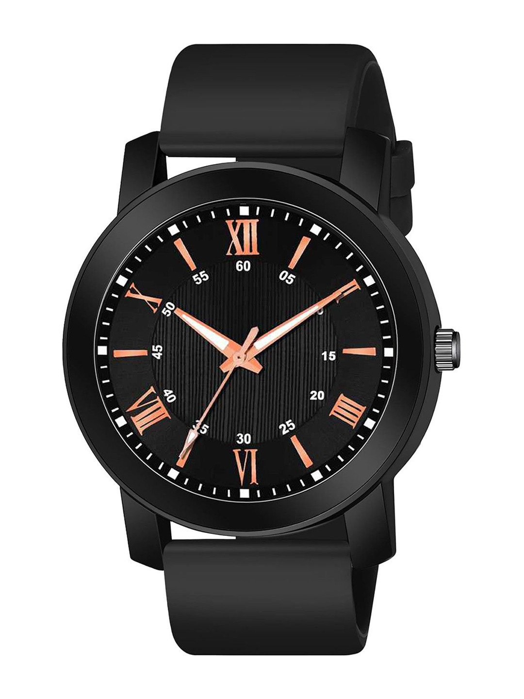 Gopal Shopcart Unisex Round Dial Analogue Watch Pado 1016BLK D 804 BLK