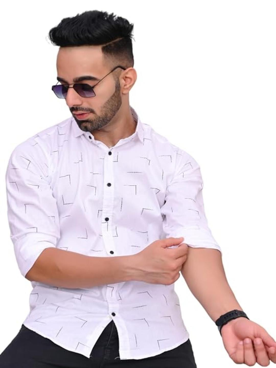 Mens Printed Full Sleeve 100% Cotton Shirt