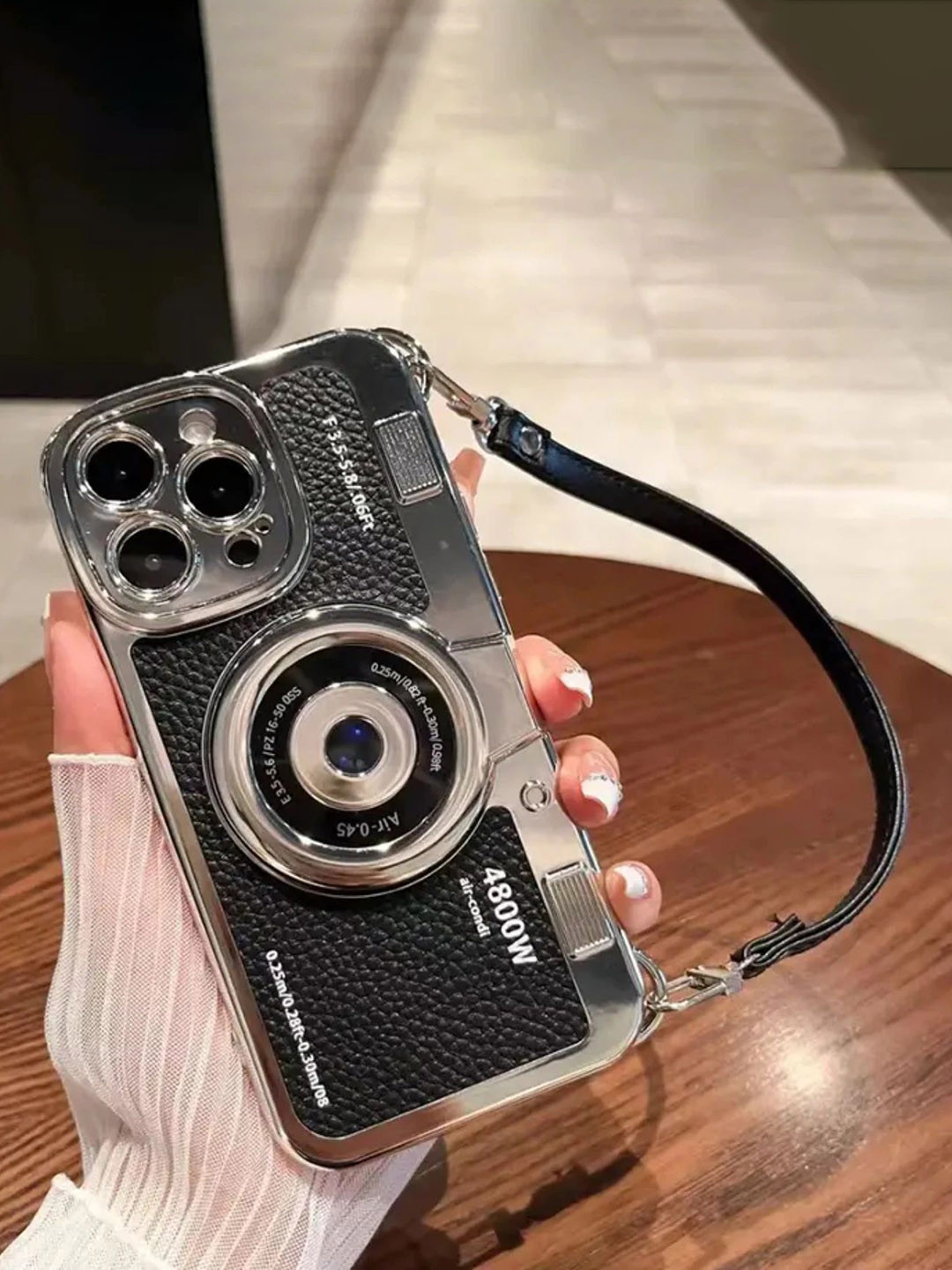 Luxury Kase iPhone 16 Pro Retro Vintage Camera Style Back Case Mobile Accessories