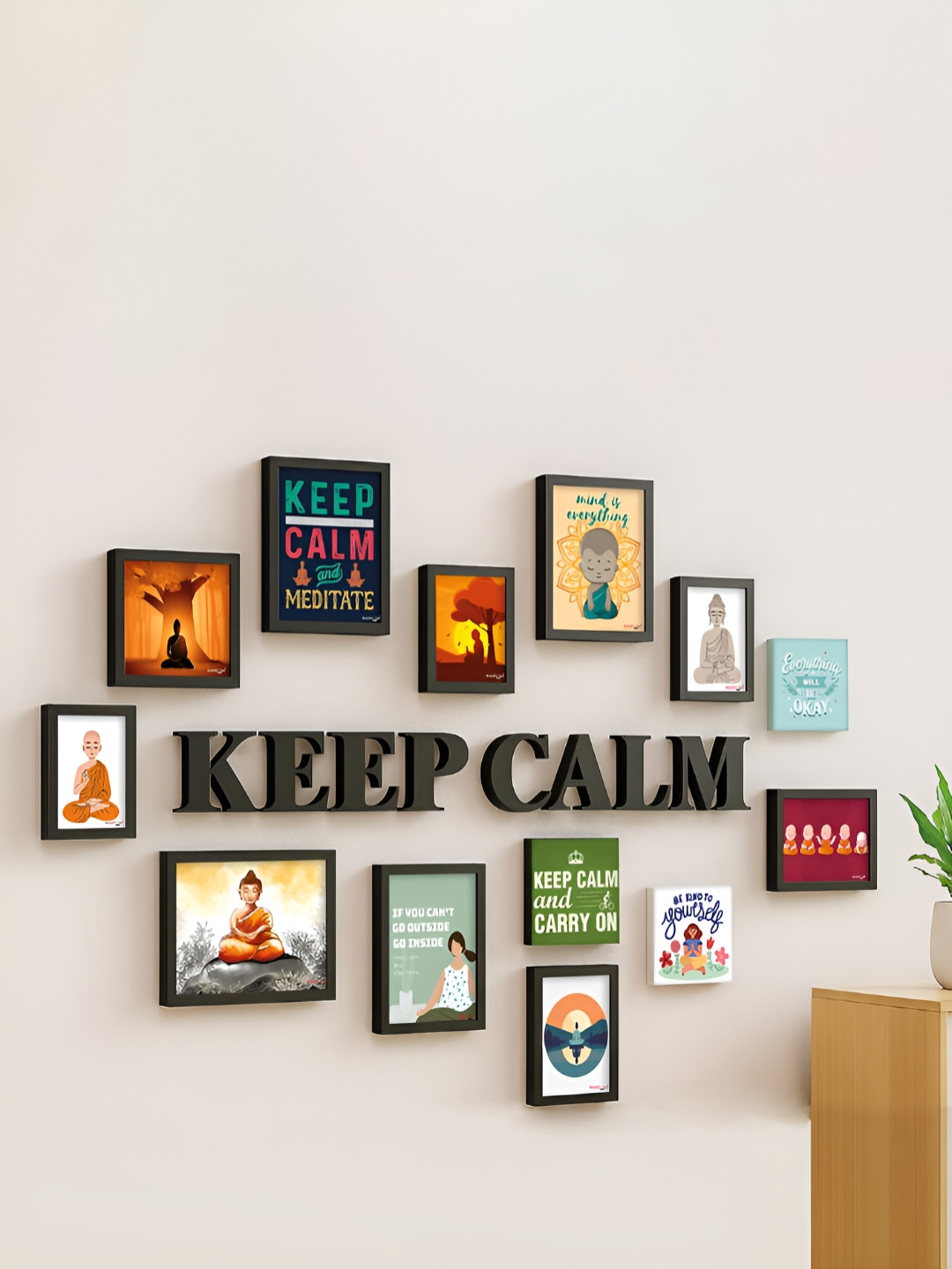 RANDOM Set Of 10 Keep Calm Wall Frame Set