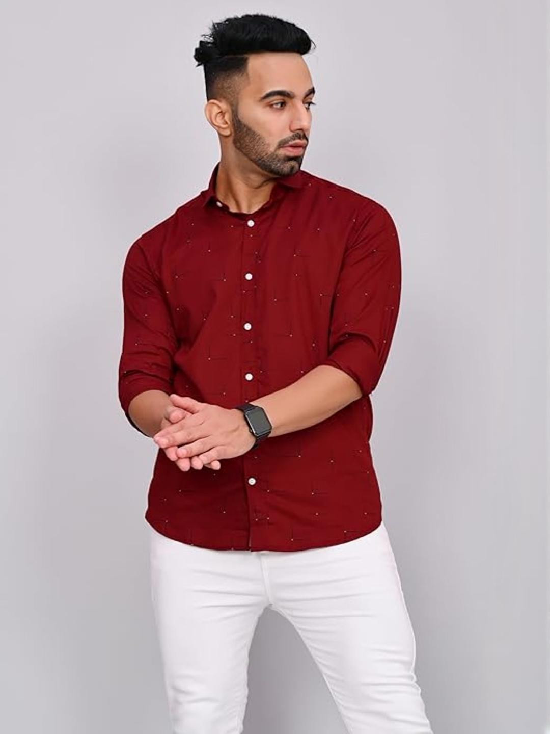 Mens Printed Full Sleeve 100% Cotton Shirt