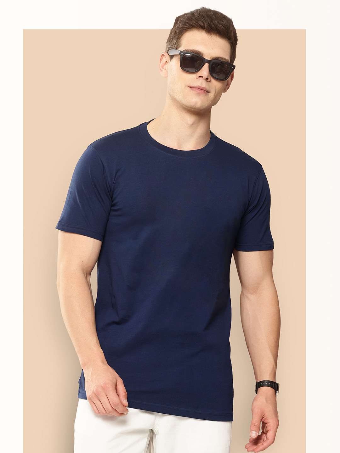 Q CUT Men Regular Fit T-shirts