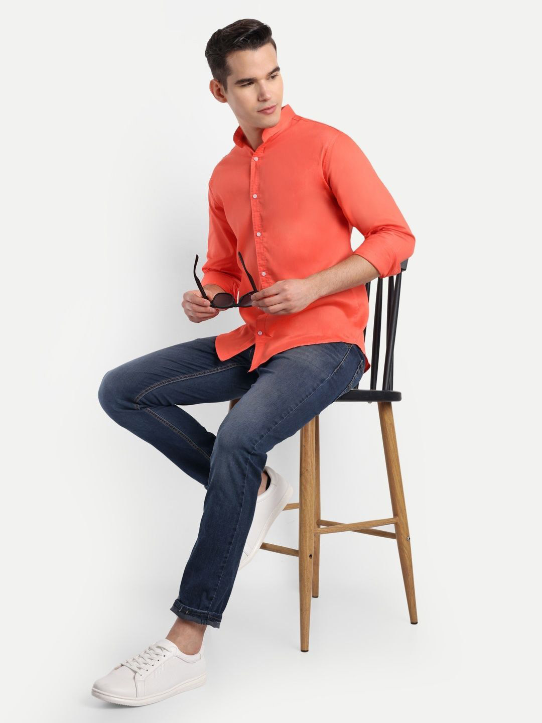 CLOTHRACK Men Slim Fit Printed Formal Shirt