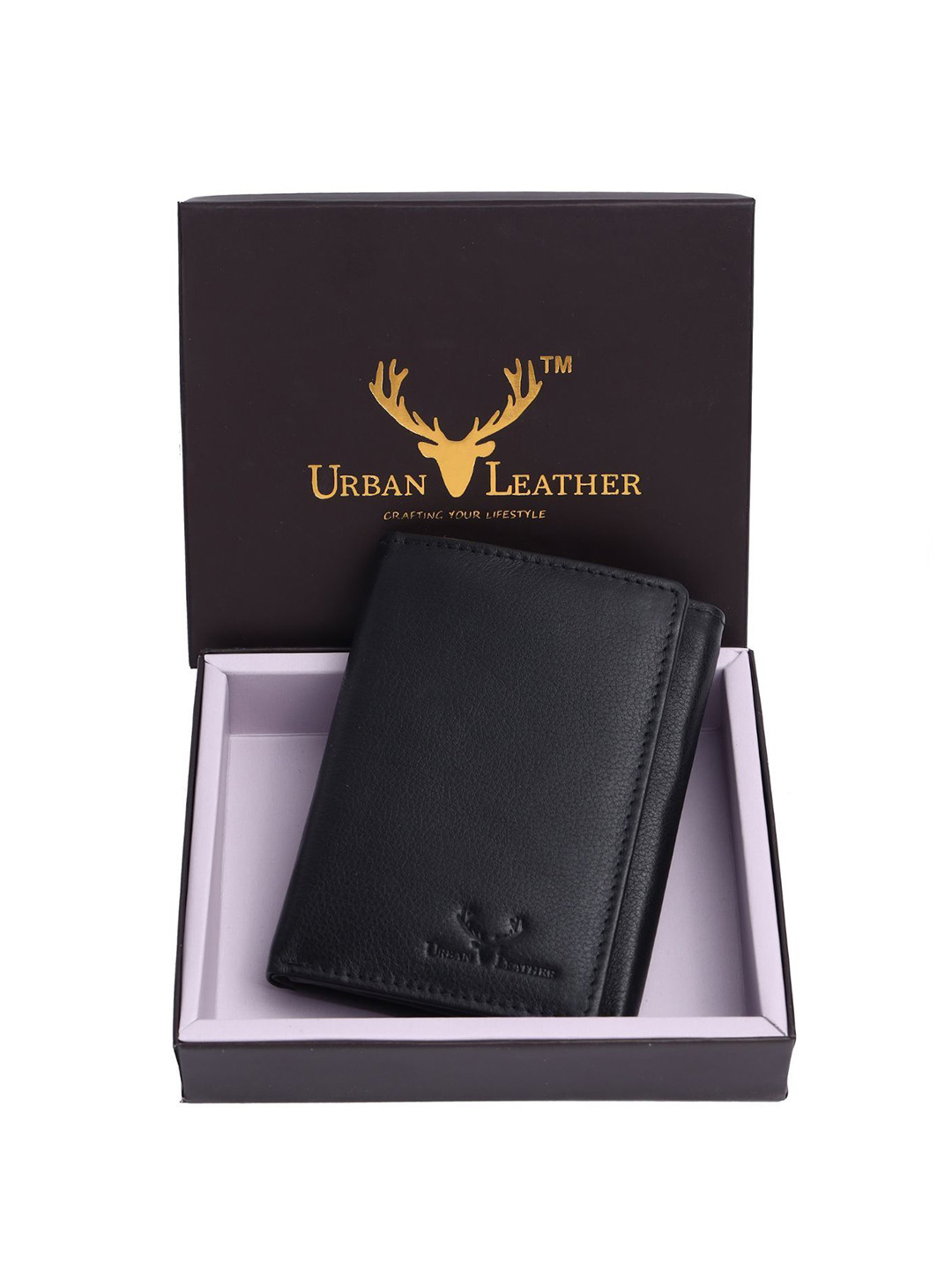 URBAN LEATHER Men Leather Three Fold Wallet